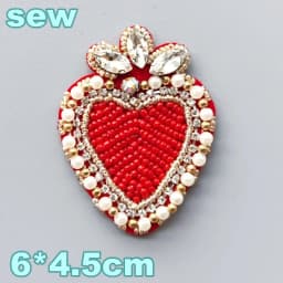 Embroidery Sequined Alphabet Pearl Letter Cross Patch,sequins Heart Beaded Eye Patches Badges Appliques for Clothing WF2210252