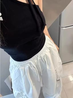 American Style Loose Fit Straight Leg Work Pants Women's Casual High Waist Trousers with Pockets for Hip Hop Street Dance