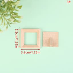 1Pc 1/12 Dollhouse Miniature Wood Photo Frame Simulation Furniture Model Accessories Doll House Decoration
