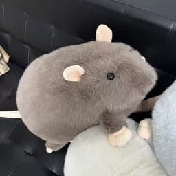 Creative 40/55/90cm Big Mouse Doll Plush Cartoon Flower Branch Rat Doll Oversized Soft Animal Figure Kids Gift Birthday