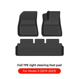 YZ For Tesla Floor Mat Model Y 2021-2026 Model 3 Highland Car Trunk Mat Luggage Mat TPE Waterproof Anti-Slip Set Floor Liner Mat
