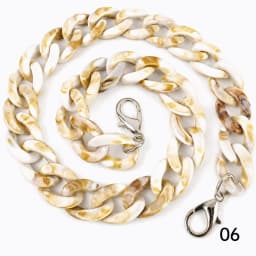 1/2Pcs Deepeel 60cm Acrylic Bag Strap Handbag Resin Chain Detachable Lobster Clasps for Purse Handle DIY Making Accessories