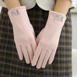 Autumn Winter Solid Simple Cute Lovely Women's Gloves Keep Warm Touch Screen Not Bloated Thin Windproof Cycling Drive