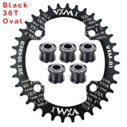 VXM Narrow Wide Chainring 104 BCD with Bolts 30T-52T MTB Chain Ring Oval / Round Coroa 104bcd 38 36 Teeth 8v 9v 10v 11v 12v