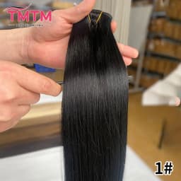 Seamless Pu Clip In Hair Extensions Human Hair 7Pcs Invisible Clip Ins Human Hair Extensions Brown Color 110g Straight Remy Hair