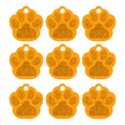 Wholesale 100Pcs Paw Pet Dog ID Tag Custom Engraved Name Plate Phone Dogs ID Tags Personalized Aluminum Pet Pendant Key Chain