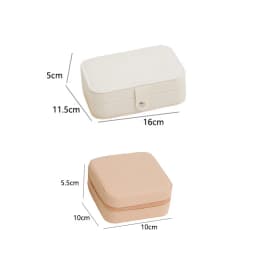1pc Simple Portable Travel Jewelry Storage Box For Bracelets Earrings, Rings And Studs