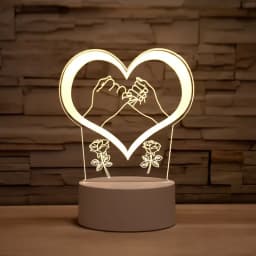 3D Lamp Acrylic USB LED Night Lights Neon Sign Lamp Xmas Christmas Decorations for Home Bedroom Birthday Decor Wedding Gifts