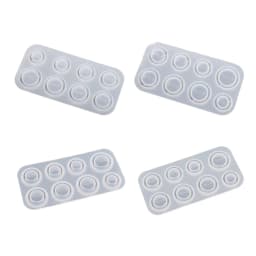 Resin Ring Molds Silicone,4 Style Silicone Molds for Epoxy Resin 8 Sizes for Making Rings,Earrings,Pendants,Crafts