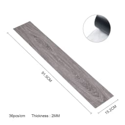 Voltsify Rustic Style Wood Plank PVC Flooring, Easy DIY & Low Maintenance 21Pcs & 24Pcs & 36Pcs