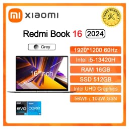 Xiaomi Laptop RedmiBook 16 Refresh RAM 16GB SSD 512GB Intel I5 12450H 13420H 16' Inch FHD Notebook Ultrabook Computer PC