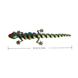 30PCS 3D Printed Gecko with Movable Joints - Fun Desk Toys, Random Colors, Cool Gift for Kids & Collectors