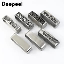 Deepeel 40mm Belt Loop Brushed Metal Solid Stainless Steel Strap 3.7-3.9cm Belts DIY Leather Craft Hardware Jeans Accessories