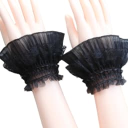 Gothic Retro Black Detachable Sleeve Fake Cuffs Multi Layer Lace Patchwork Princess Sweater Decorative Wristband Dropshipping