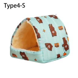 Cute Small Animal Sleeping Bed Hamster House Mini Pet Rabbit Squirrel Winter Warm Nest Comfortable Guinea Pig Nest