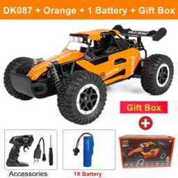 Oike Remote Control Car RC Drift Racing Vehicle Off Road Alloy 2.4G Radio High-Speed Trucks With LED Light Climbing Gift Kid Toy