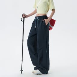 CHRLCK Women's Waterproof Hiking Pants Loose Quick Drying Cargo Pants Fishing Camping Cycling Trekking Jogging Trousers