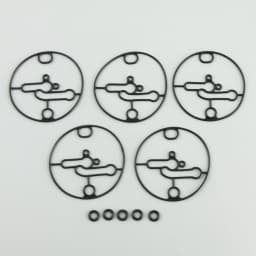5pcs 698781 Carburetor Float Bowl Gasket w/ Seals O-Ring Fit for Briggs Stratton Troy-Bilt Toro Lawn Mowers Engine Replace Parts