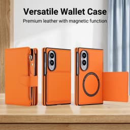 Crossbody Cards Solt Wallet Flip Leather Case for Samsung Galaxy Z Fold8 Fold 8 Wide Shockproof for Magsafe Book Stand Cover