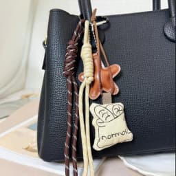 Creativity Bread Coffee Cup Soft Pendant Hairpin Brown Nylon Rope Woven KeyChain For Bag Car Simulation Coffee Charm