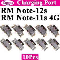 10Pcs Charging Port Connector USB for Xiaomi Redmi Note 11 12 13 Pro Plus 12s 11s 14Pro 4G 5G 12Pro Charge Dock Jack Socket Plug