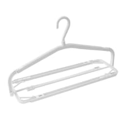 Foldable Telescopic Clothes Hanger Anti-Slip PP Drying Rack for Home Towels Bed Sheets Quilt Covers Windproof & Stable Hangers