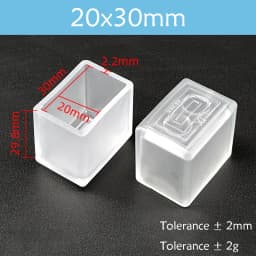 Transparent Rectangle 15-40mm Round 10-76mm Oval Chair Leg Caps Clear PVC Non-Slip Furniture Table Cover Feet Sock Protector Pad