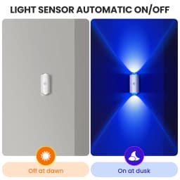 Aiopp Smart Sensor Night Light Indoor, 8 Lighting Modes Rechargeable Wireless Magnetic Wall Lamp for Apartment Hallway Bedroom