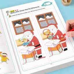 Hidden Differences Activity Book, Featuring 32 Interactive Observation Games and Memory Exercises | Attention and Concentration Training | Visual Perception Skills, Focused Attention Games with Numbered Pages | Find the Difference Game | Science Learning Activity Book to Improve Concentration and Observation Skills | Fun and Engaging Hidden Object Games. Early Education Materials.