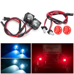 AXSPEED RC Car LED Light Headlights Taillight for Vanquish Products VS4-10 Phoenix VPS09007 1/10 RC Crawler Car Upgrade Parts