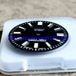 High Quality Watch Modification Accessories 62MAS Dial Green C3 Super Luminous Faces 28.5mm Calendar Sun Patterned Disk Surface