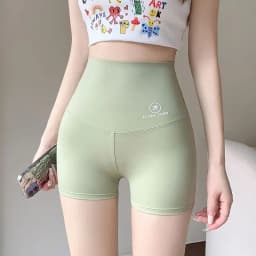 High-Waist Seamless Shark Shorts Ice Silk Lightweight Women's Bottoming Pants Summer Anti-Light Tummy Control Butt Lifting