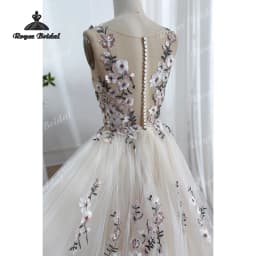 Forest Floral Chiffon A Line Wedding Dresses 2026 Off Shoulder Embroidered Beach Bridal Gown Customized Vestido De Novia