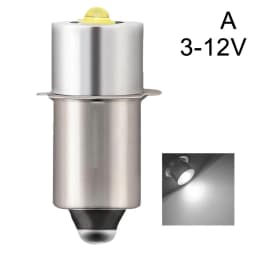 P13.5S E10 BA9S Base 5W LED Upgrade Bulbs White Maglite Flashlight 6500K 3W DC6V-24V Replacement Bulbs Torches Work Lamp