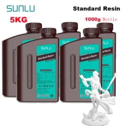 SUNLU 5KG Standard Resin 405nm LCD Printer Photon Curing Good Precision Smooth Surface Low Odor Model Garage Kit Printing