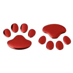 2PCS Auto Accessories Car Sticker Cool Design Paw 3D Animal Dog Cat Footprint Decal Car PVC sticker car decal