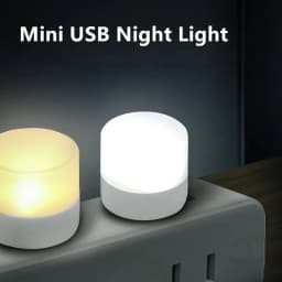 1-20PCS Mini USB LED Light Portable Plug Lamps Eye Protection Book Reading Light Small Round Car Bulb Computer Mobile Power Lamp