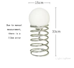 Ins Bauhaus Spring Table Lamp Vintage Nordic Modern Minimalist Homestay Glass Living Room Bedroom Bedside Lamp Drop Shipping