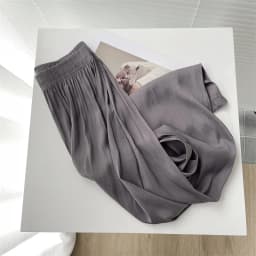 Summer Thin Loose Wide-leg Pants Women's Ice Silk Casual Pants Elegant Elastic Waist Straight Trousers Lady Sport Pants