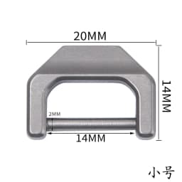 Colored Titanium Horseshoe Buckle Car Key Connection Clasp Mini Lock Catch Outdoor latch key bag removable D-buckle EDC Tool