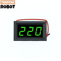 AC 70-500V 0.56" LED Digital Voltmeter Voltage Meter Volt Instrument Tool 2 Wires Red Green Blue Display 110V 220V DIY 0.56 Inch