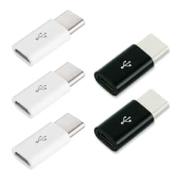 1PCS/5PCS Micro USB Female To Type C Male Adapter Mobile Phone Android Converter Micro-B To USB-C Data Cable Connector
