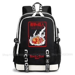 Attack on Titan Backpack Anime Mochila Student School Bag Boys Girls Gift Casual Daily Travel Rucksack
