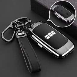 Car Zinc Alloy TPU Leather Key Case Holder Cover For Geely Galaxy EX5 E5 L6 L7 EMI NO.1 Proton e.MAS 7 5 E8 Starry 8 Accessories