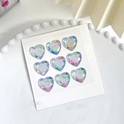 Stationery Phone Laptop 3D Crystal Diamond Sticker Love Heart Rhinestone Bling Decorative Sticker DIY Children Toys