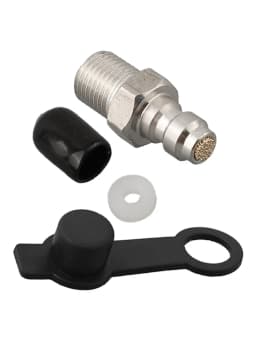 8MM M10x1 Adapter Pneumatic Quick Coupler Reliable Connection Secure Thread Fittings Convenient Dust Cap High-Quality Material