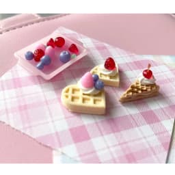 Fruit Theme Treats Mold Strawberry and Cherry/Blueberry Shaped Mould Silicone Mold for Crafting and Party Decorations XXFB