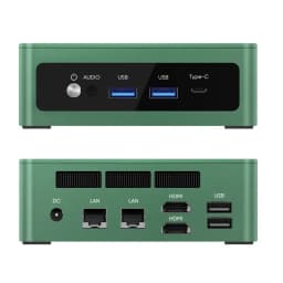 Topton Gaming Mini PC Dual LAN AMD Ryzen 5 7640HS ES USB4.0 2xDDR5 Windows 11 Pro Office Nuc Mini Desktop Computer WiFi6 BT5.2