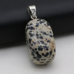 Natural Semi-precious Stone Pendant Irregular Cherry Blossom Agate for DIY Jewelry Making Necklace Size15x20-18x25