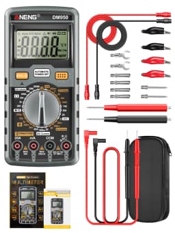 Digital Multimeter Professional Multifunctional Tester ANENG DM950 1999 Count AC DC Voltage Current HFE Transistor Detector Tool
